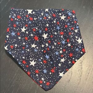 Bandana for cats or small dogs with patriotic star pattern